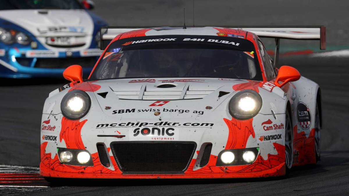 PorscheRaces's tweet photo. Porsche #911GT3R once again running like clockwork. 1-2-5 victory #Dubai24h 1. Herberth Motorsport 2. @manthey_racing 3. @IMSAPerformance https://t.co/oln0OIqFFx