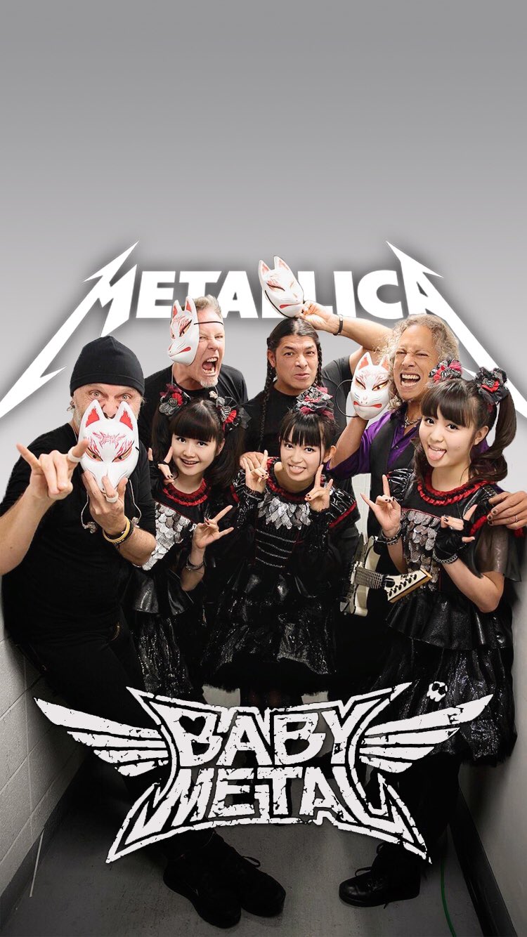 のらめたる בטוויטר ベビメタ メタリカの素晴らしすぎる画像でiphone壁紙をつくったので良ければ W B Babymetal Metallica