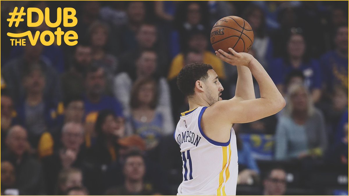 RT to #NBAVote for Klay Thompson ⭐️ #DubTheVote