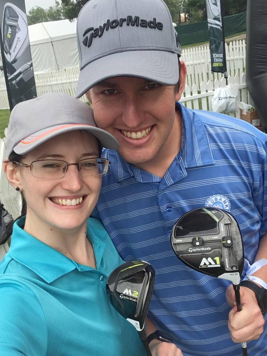 ChrCherry's tweet photo. Just tried the new M1 and M2 drivers!! #feelthepower #taylormadeselfie @kylepieters https://t.co/DnJlJC8YCZ