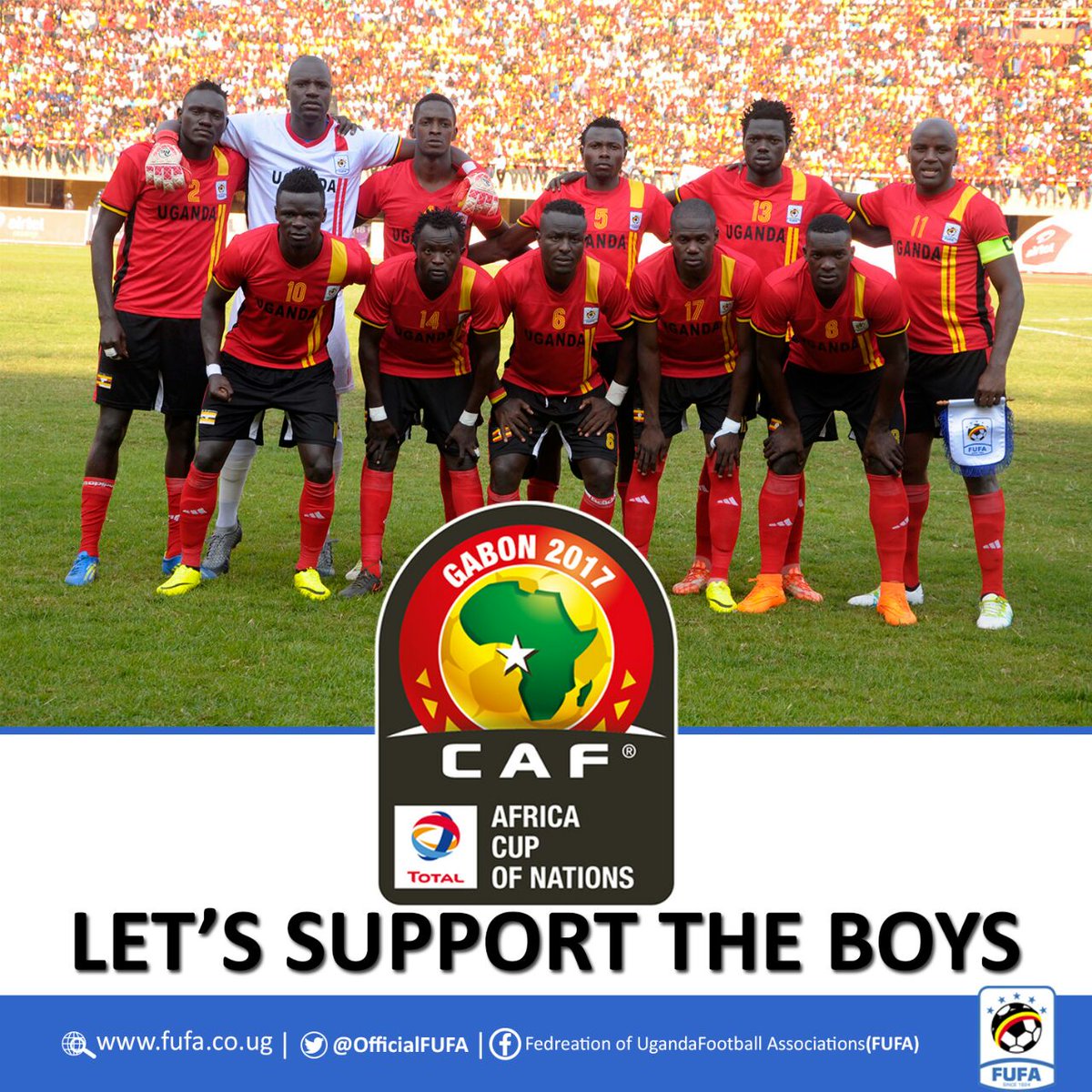 nserekohkafriqa's tweet photo. #CAN2017: Can't wait for @AFCON_2017  kickoff. @UgandaCranes all the way #NdiMunaUganda #TulumbeGabon @MosesMagogo @AhmedMarsha @mpagifarid https://t.co/CRteePlSWI