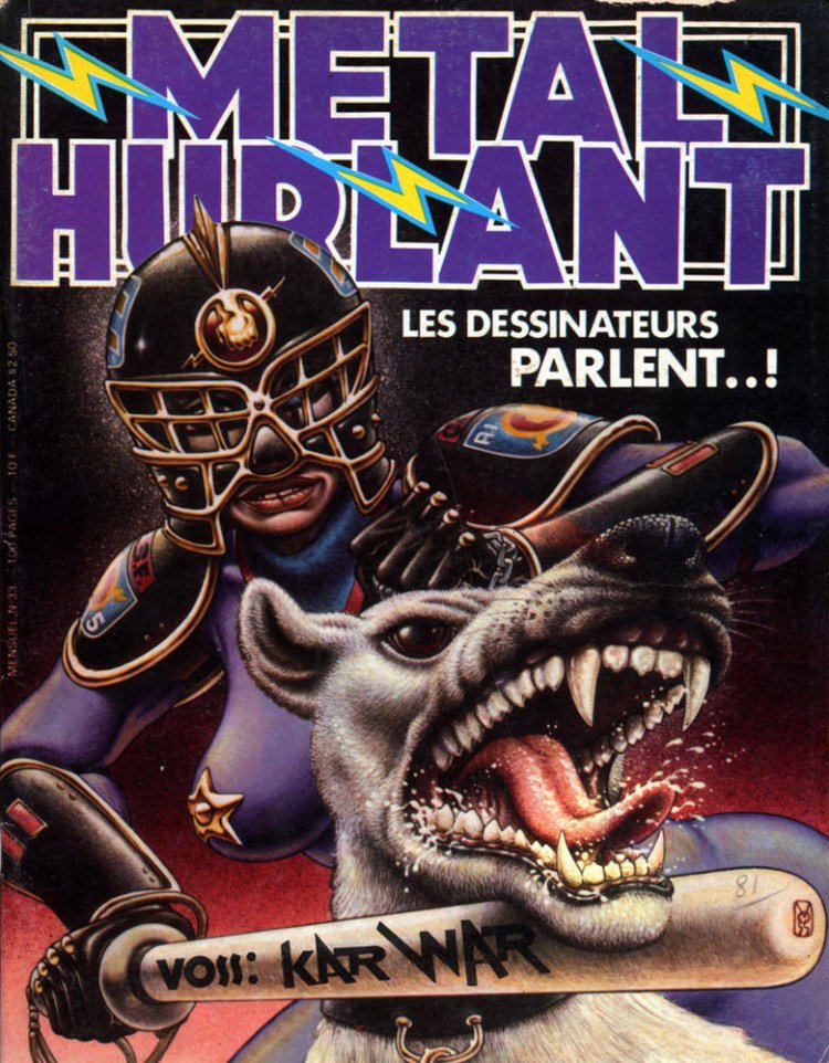 polygraphych's tweet image. 2/3 Обложки разных лет крутейшего французского журнала комиксов #MetalHurlant 

#comics #bandedessinee #BD #комиксы