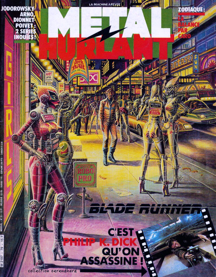 polygraphych's tweet image. 3/3 Обложки разных лет крутейшего французского журнала комиксов #MetalHurlant 

#comics #bandedessinee #BD #комиксы