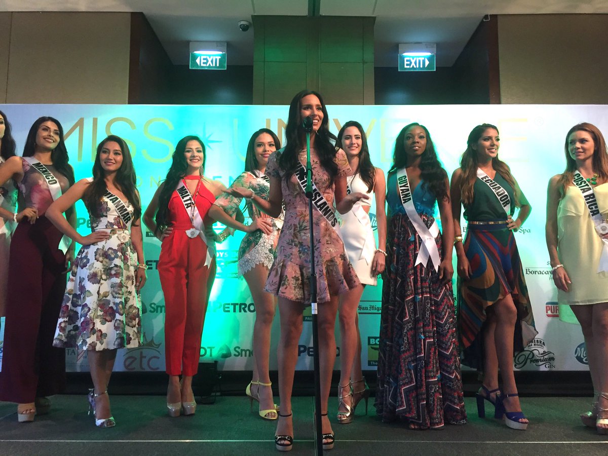 LiveSmart's tweet photo. Miss US Virgin Islands wow the crowd when she spoke in excellent Filipino! #SmartMissU #MsUonETC #MissUniverse https://t.co/ljHMLz7Vfy