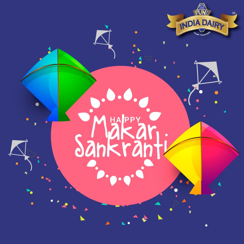 FunIndiaDairy's tweet photo. Wishing You A Very Happy Makar Sankranti To All. https://t.co/GiqFknVIIY