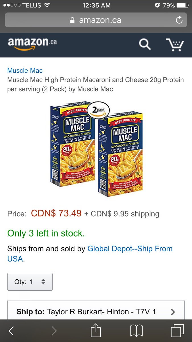 TaylorBurkart's tweet photo. Why can you get protein mac and cheese and why is it $73.49 #PastaPump https://t.co/8HduiAqLWo