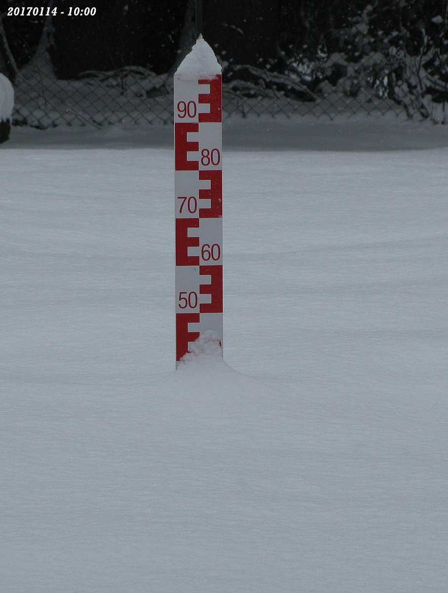 meteocham's tweet photo. Epaisseur de la couche de #neige, ce matin à #Chamonix (alt. 1025 m). https://t.co/PUNc1pUrqP https://t.co/N3TRdz0Kbx