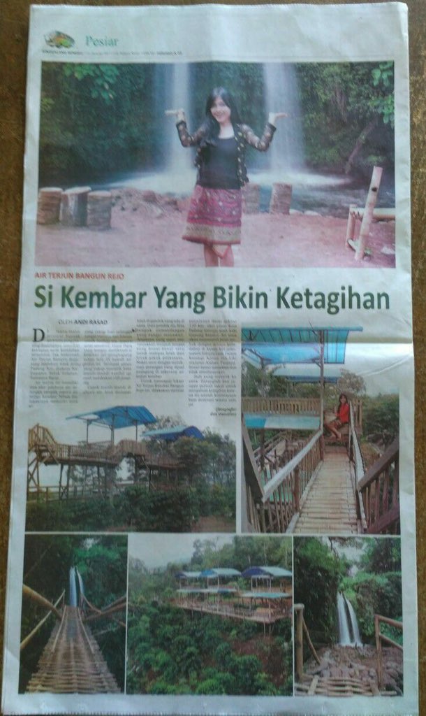 yogiyose's tweet photo. Indahnya air terjun kembar bangunrejo @vizzaza sudah menikmatinya baca disinggalang @InfoSOLSEL #marikesolokselatan https://t.co/pTzYR5B9p8