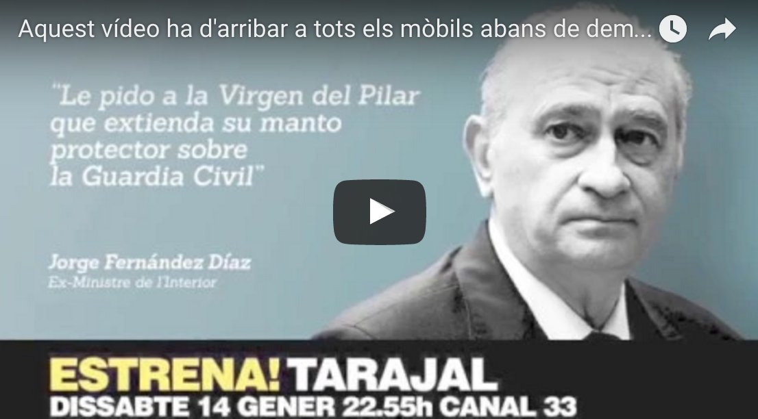 MonDiari's tweet photo. El 33 emet avui un documental que vincula Fernández Díaz amb la tragèdia del Tarajal https://t.co/yxS10cgWLk https://t.co/eNg7KL5Lwv