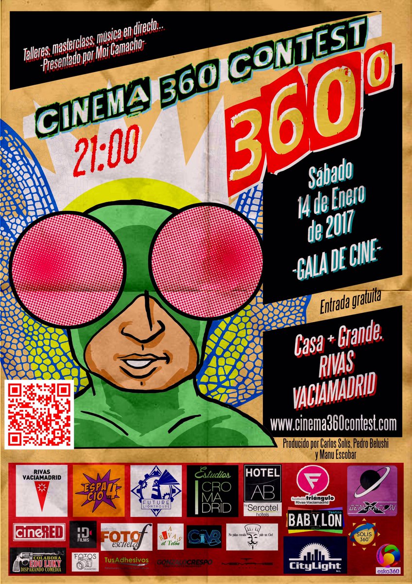 Cinema360C's tweet photo. ¡Ha llegado el día! #Rivas se viste de gala para el festival #CINEMA360 Contest. Talleres, MasterClass, música en directo, gala, etc. https://t.co/QZ1yretjmv