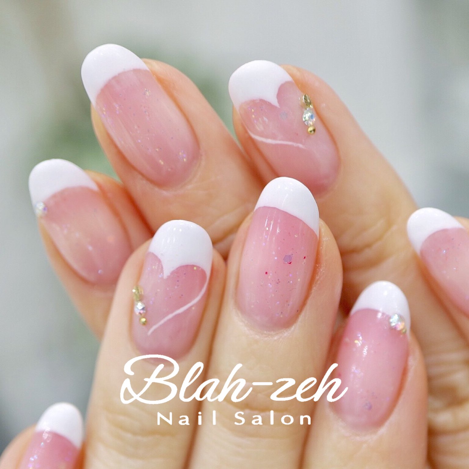 Blah Zeh Nail Salon School 17春ネイル 新春ネイル バレンタインネイル ハートフレンチ ネイル フレンチネイル シンプルネイル オフィスネイル 錦糸町ハートネイル 錦糸町ネイル 錦糸町ネイルサロン 錦糸町ジェルネイル 錦糸町フット 錦糸町