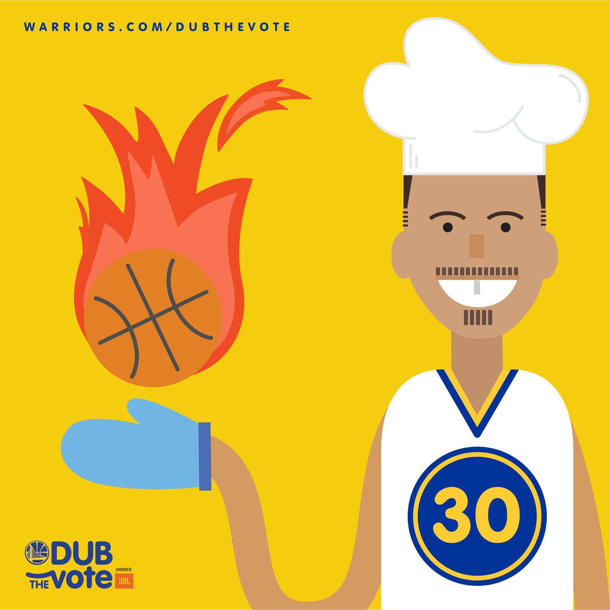warriors's tweet photo. RETWEET to vote for Stephen Curry ⭐️ #NBAVote #DubTheVote https://t.co/qMCpAJCZMo