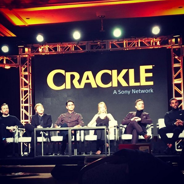 JuttaFreudig's tweet photo. #MusketeersEurope Little recap #LukePasqualino on #Snatch promo at #TCA2017 in Los Angeles: start - interview - panel - squad photo#Crackle https://t.co/32E3ZoB8KC
