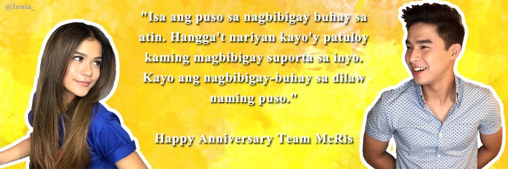 TeamMcRisOFC's tweet photo. Cuteeee. :) Thank you ayaw nya. Haha

ONE YEAR NA MCRIS https://t.co/at0oM2UoBG