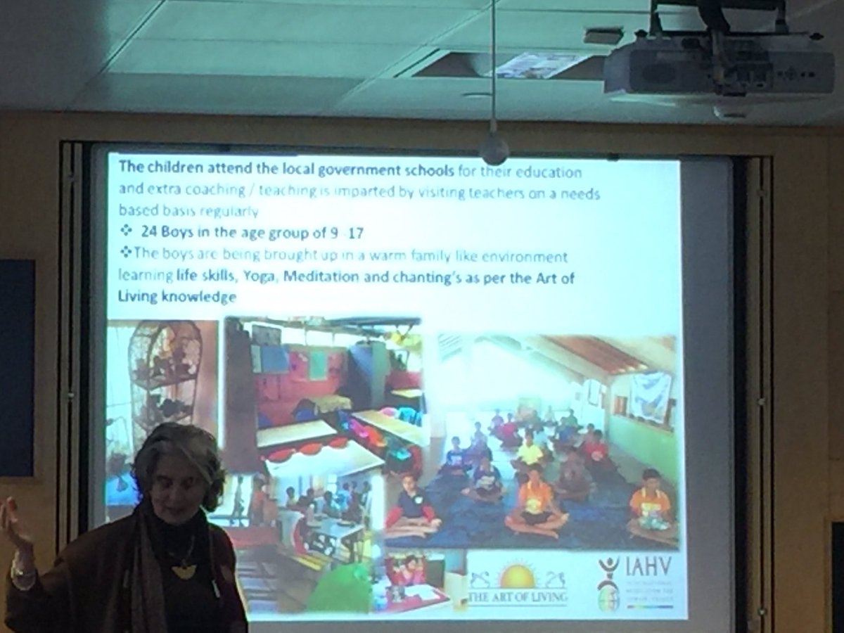 iahvUK's tweet photo. Sue Hindle, @IAHVUK Trustee, talks about #SriLanka Orphanages supported by #IAHVUK &amp; @ArtofLiving at #IAHVAnnualMeet #shelter #kidsdeserveit https://t.co/aPyGekL2nn
