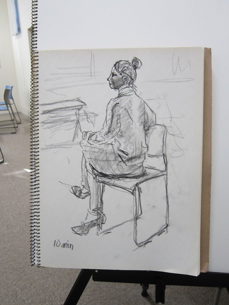 石井 清 Kiyoshi Ishii En Twitter 人物デッサン １９歳だって 初のモデル 体験だって 腕 肘 の位置と上半身が安定しないにゃ 胴長になったと言ったらモデルさんがあたし胴長ですだってｗ デッサン ドローイング それと デッサン前の１０分クロッキー 顔の