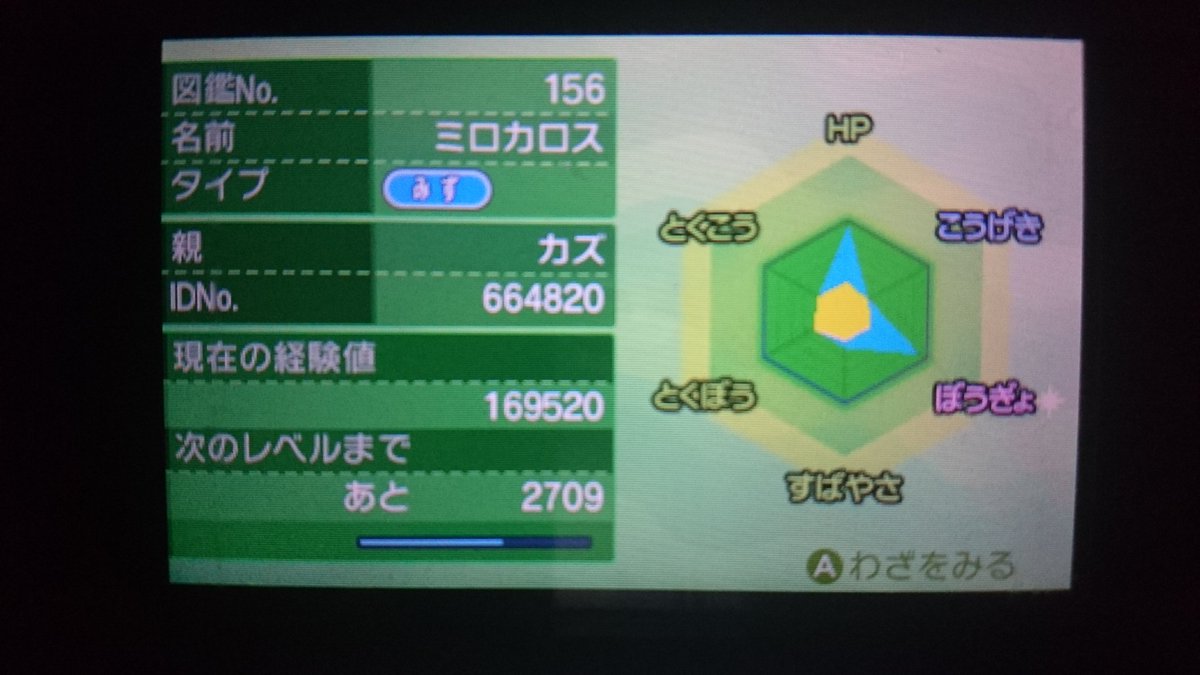 カズ در توییتر 相棒紹介 色ミロカロス ふしぎなうろこにかえんだまを合わせて物理に強くなる 特殊もほとんど耐えるからミラーコートでワンパン カプ系はよくワンパンする ちなみに色出すのに30ボックスくらいはヒンバスで埋まったw ある程度フォロワー増えたら孵化