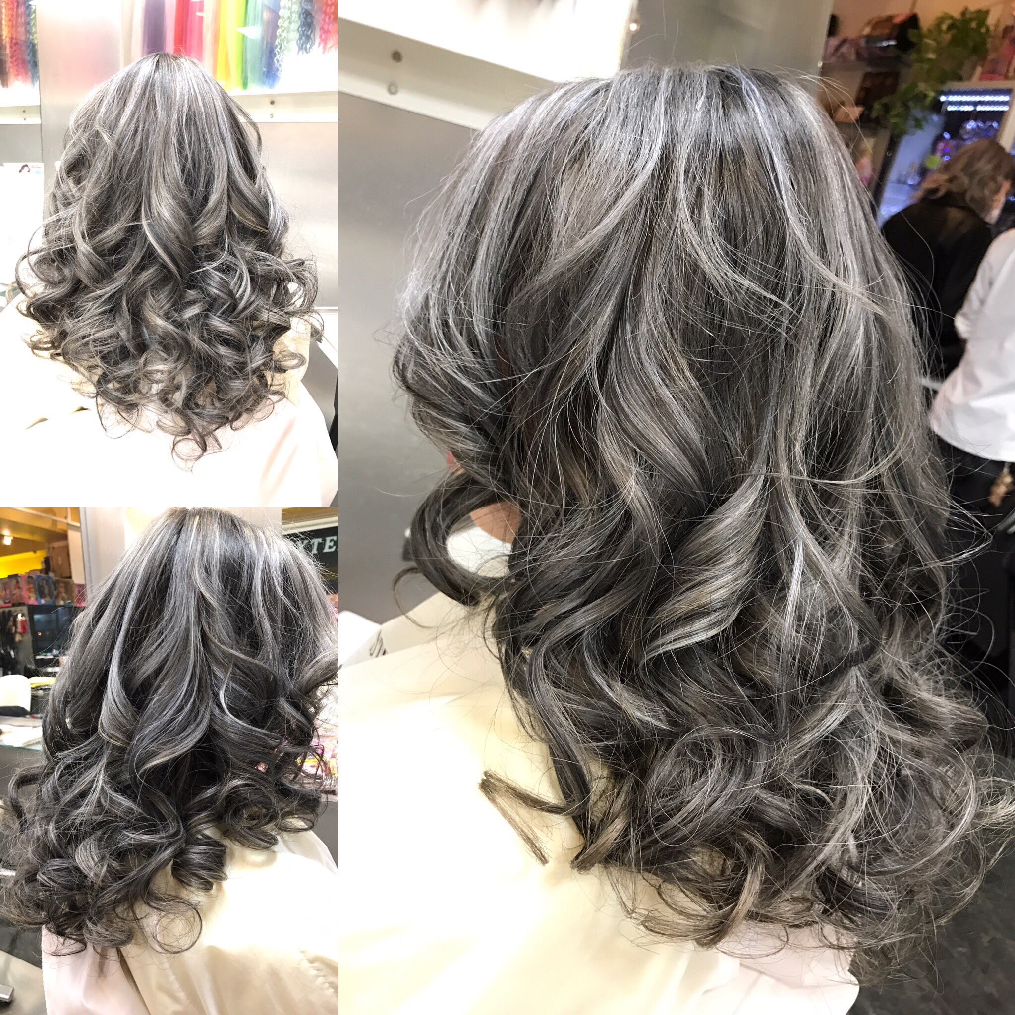 Carry Twitterren 白 黒 グレー Carry キャリー Haircarry 美容室 Salon サロン 池袋 ヘアサロン Hairsalon ヘアカラー Haircolor ナチュラル Natural ギャル ギャル系 派手 派手髪 ヘアカット Cut T Co 0od1ghan Twitter