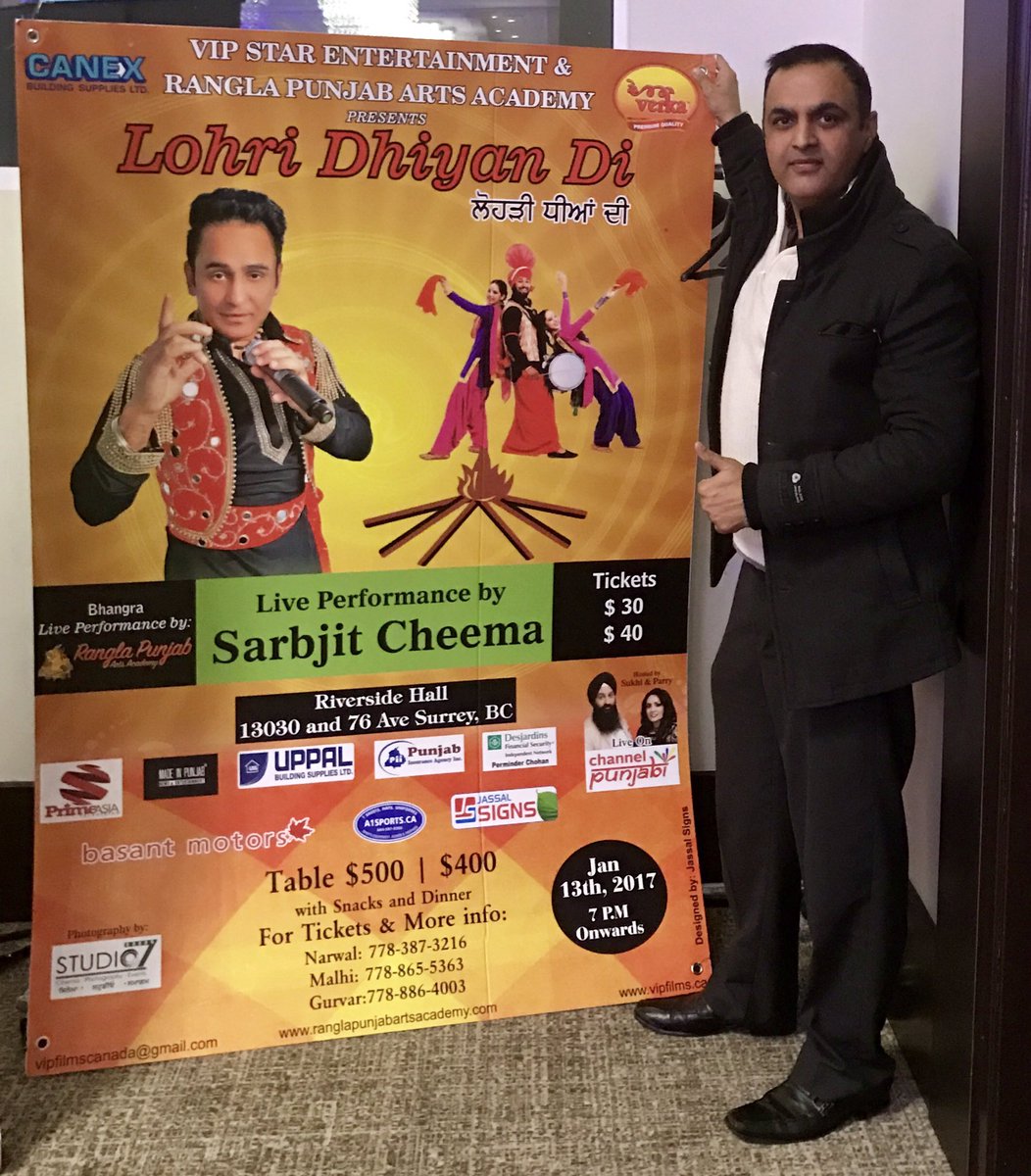 DhotGroup's tweet photo. "Happy Lohri to all". Very well organized by "Rangla Punjab Arts Academy - Sarbjit Cheema". #DhotGroup https://t.co/glxx9lnCD0