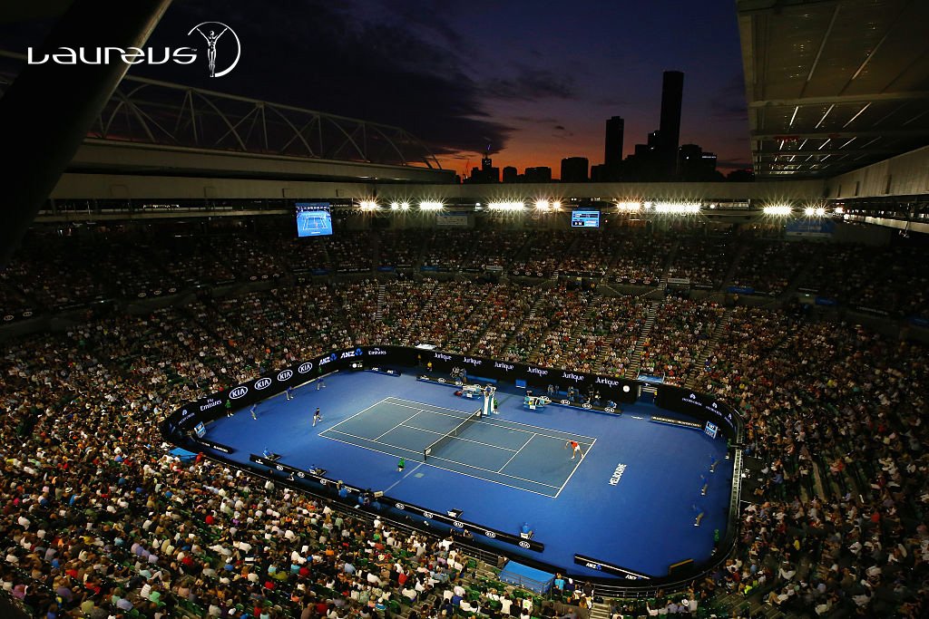 LaureusSport's tweet photo. The first Grand Slam of the Year is upon us! 🎾

Who will be crowned champion at the #AusOpen ? https://t.co/DeZoenRdFI