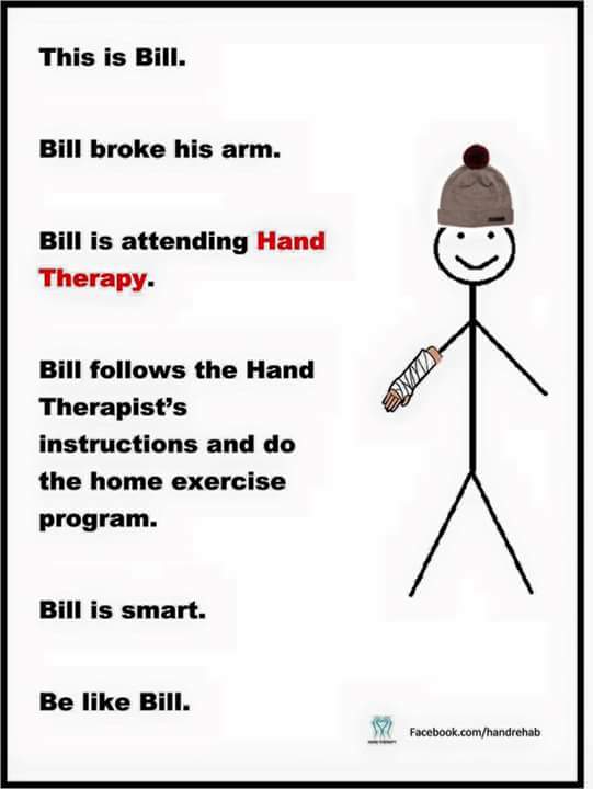 efsht's tweet photo. Some good advice to present in your waiting room 😊, thanks to hand therapy. https://t.co/BnIEH7r1uo