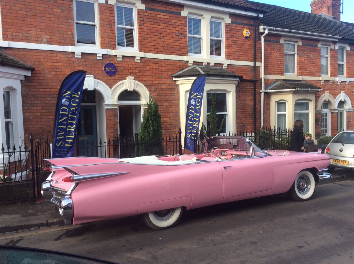 SwindonHeritage's tweet photo. All set for our Diana Dors plaque unveiling at 61 &amp; 62 Kent Road, #Swindon. Come on down! Starts 11.30am. Unveiling noon. https://t.co/KCq9EdoqMq