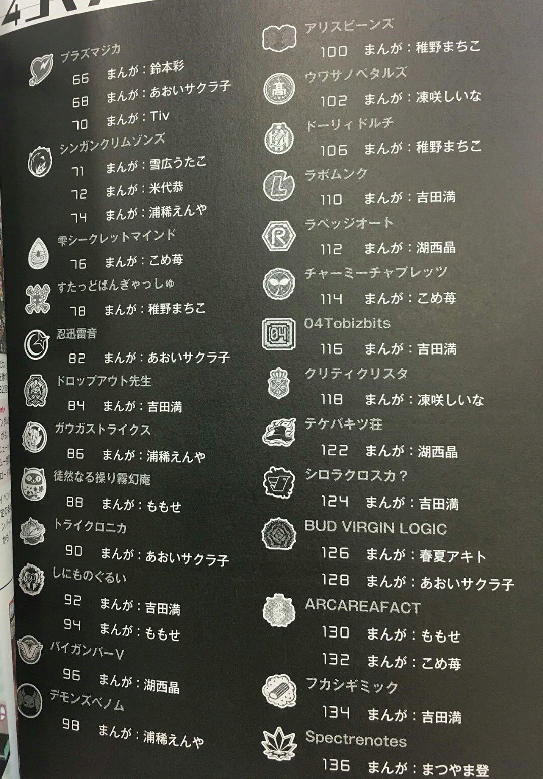 カコ Twitterren アニメ登場バンドのプラズマジカ プラマジ シンガンクリムゾンズ シンガン トライクロニカ トラクロ 徒然なる操り霧幻庵 徒然 クリティクリスタ クリクリ Arcareafact アルカレ Bud Virgin Rogic Bvl のマークはこれで確定っぽいね