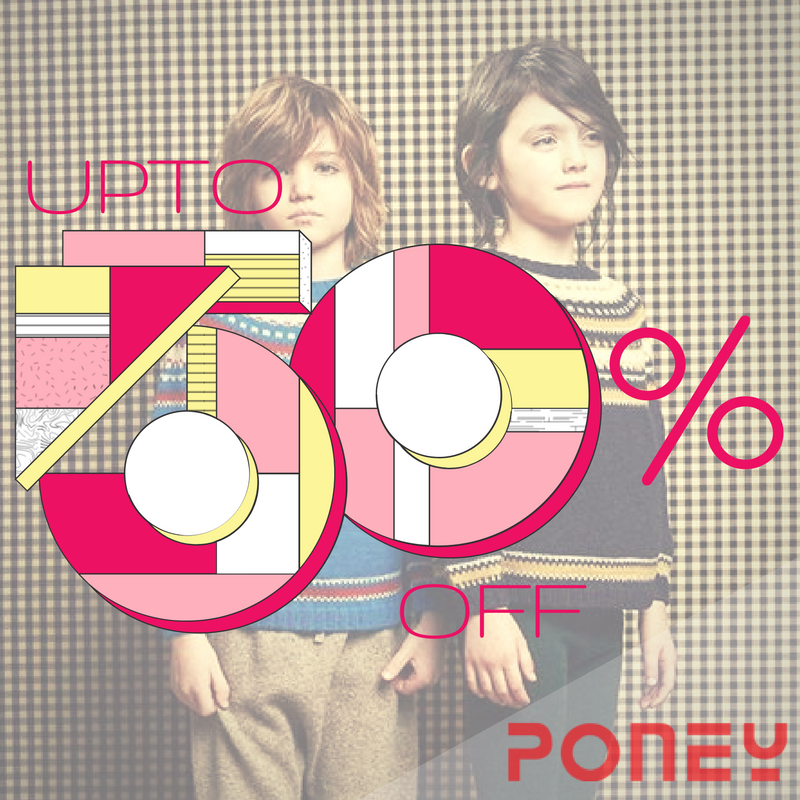 PoneyIndia's tweet photo. This weekend buy some love for your little ones at the upto 50% off sale across all @PoneyIndia  stores. https://t.co/TnmLzfhIRr