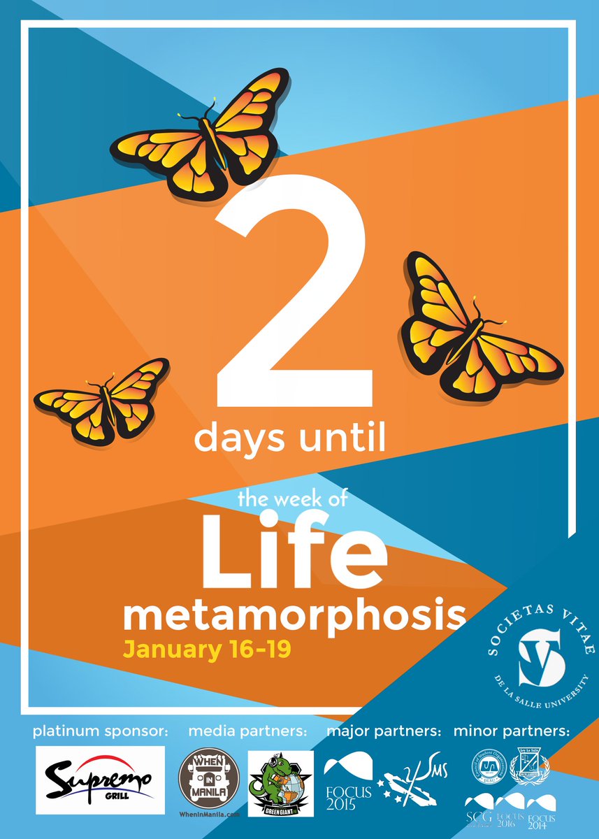 societasvitae's tweet photo. Do you feel the butterflies in your stomach too?! Only 2 more days left until the Week of Life! π¦
#TheWeekofLife #MorphDreamsIntoReality https://t.co/mMNCriDrdV