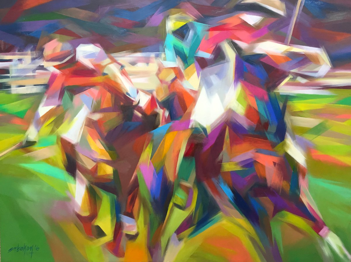 Aabru_Art's tweet photo. To get through #Winter one needs #Colour and #Energy, #SamEbohon #PoloPlayer comes to mind. #AabruArt https://t.co/4E8qlrGm0q https://t.co/pL7zW2cQFN