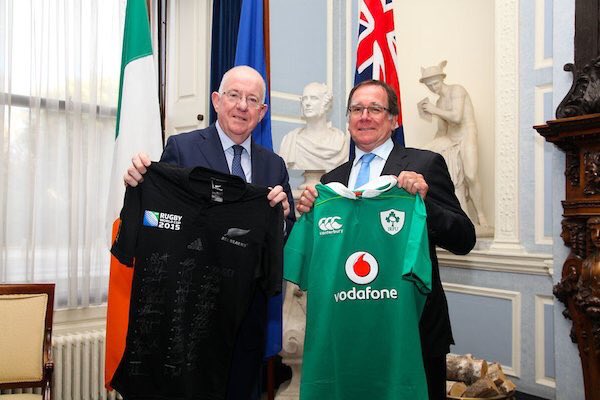 CharlieFlanagan's tweet photo. More than just a good exchange of views on a wide range Irl/NZ relations with my good friend &amp; colleague NZ FM  Murray McCully in Dublin https://t.co/zzkMQKG54k