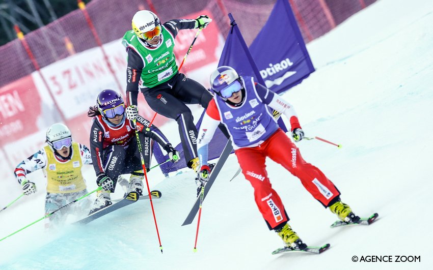 FedFranceSki's tweet photo. Bravo aux filles qui font Top10 pour @ophelie_david (7eme) et Top15 pour @MarielleBerger (14eme)👌 à #Watles (ITA) #Skicross 📷Agence Zoom https://t.co/RYbR7phtiv