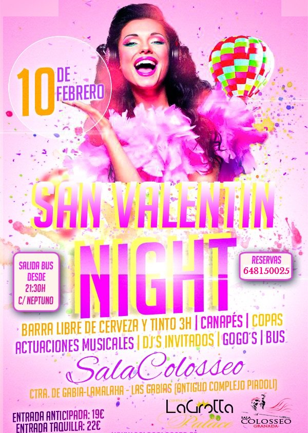 RRPP_GRANADA's tweet photo. FIESTA SAN VALENTIN SALA COLISEO EMPIEZA A LAS 22:00, BUSES GRATUITOS DESDE LAS 21:30 ¿TE LO VAS A PERDER? PARA MÁS INFORMACION RT FAV O MP https://t.co/dJTgvNePtA