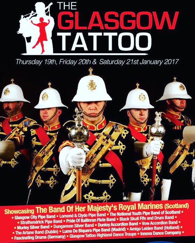 Only 3 days to we travel to Glasgow to take part in the first ever Glasgow Tattoo! #DAB