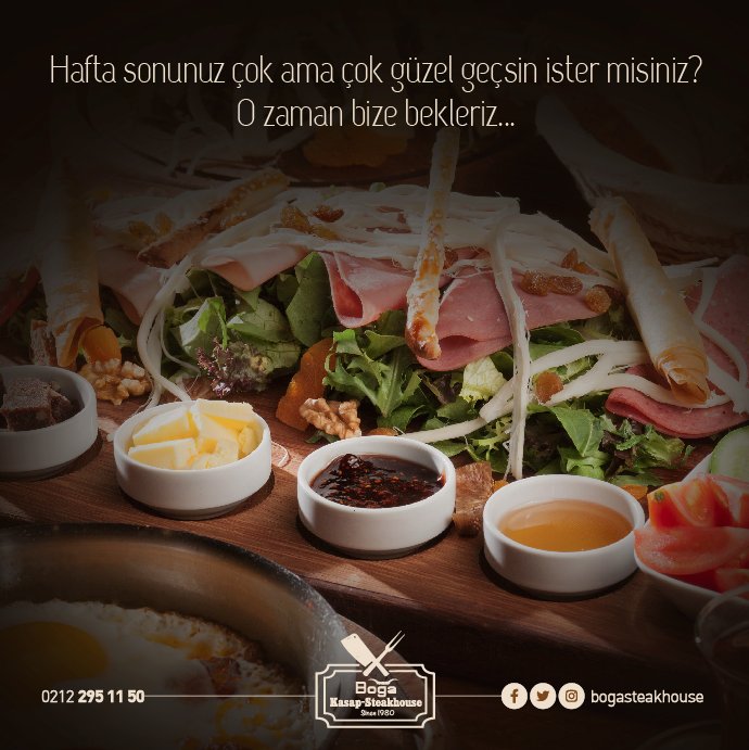 Hafta sonunuz çok ama çok güzel geçsin ister misiniz?
O zaman bize bekleriz... (0212) 295 11 50 / 51 • Kağıthane / İstanbul