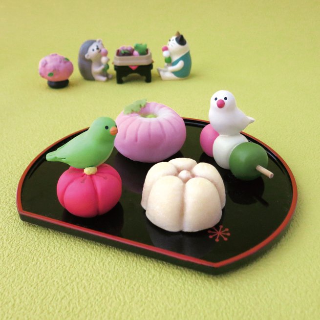 ことり和菓子　うぐいす福梅 ことり和菓子うぐいす福梅