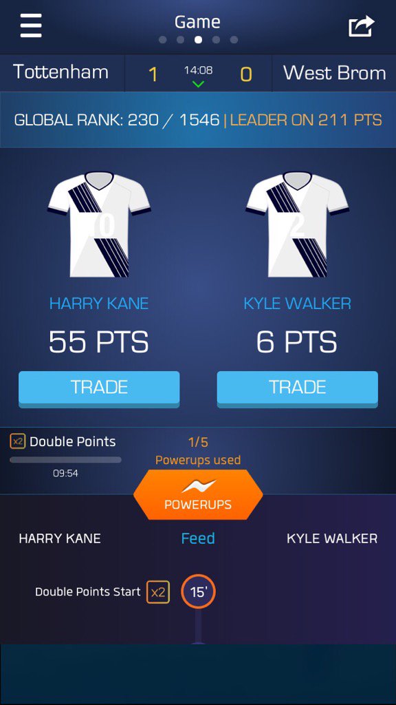 oli_bainbridge7's tweet photo. Just used my powerups on Harry Kane on @ultimatefanlive for Tottenham vs West Brom https://t.co/k497Q06bjM https://t.co/Ni7b8tF54X