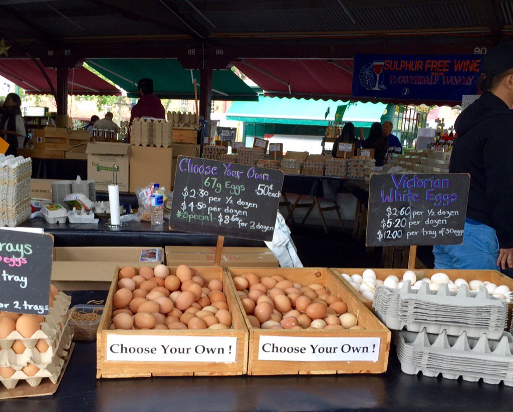 WineNewsIt's tweet photo. #QueenVictoriaMarket: #mercato dal 1878 con #cibidistrada e #prodotti #km0 come le #uova che si scelgono da soli https://t.co/rPAFCAwqvC