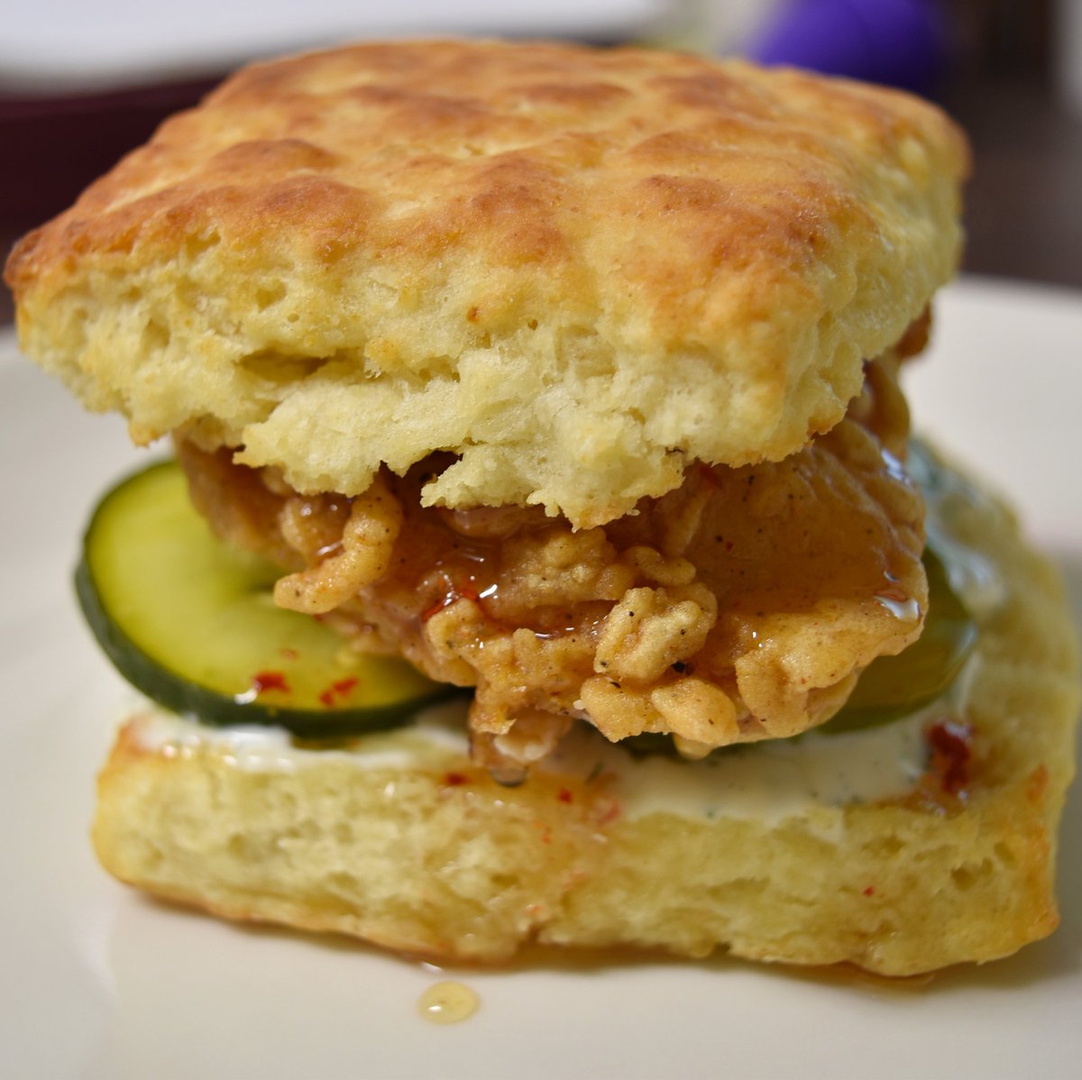 MonutsDonuts's tweet photo. A match made in biscuit heaven! #chickenandapickle #monutsfromscratch https://t.co/StVOdUupoU