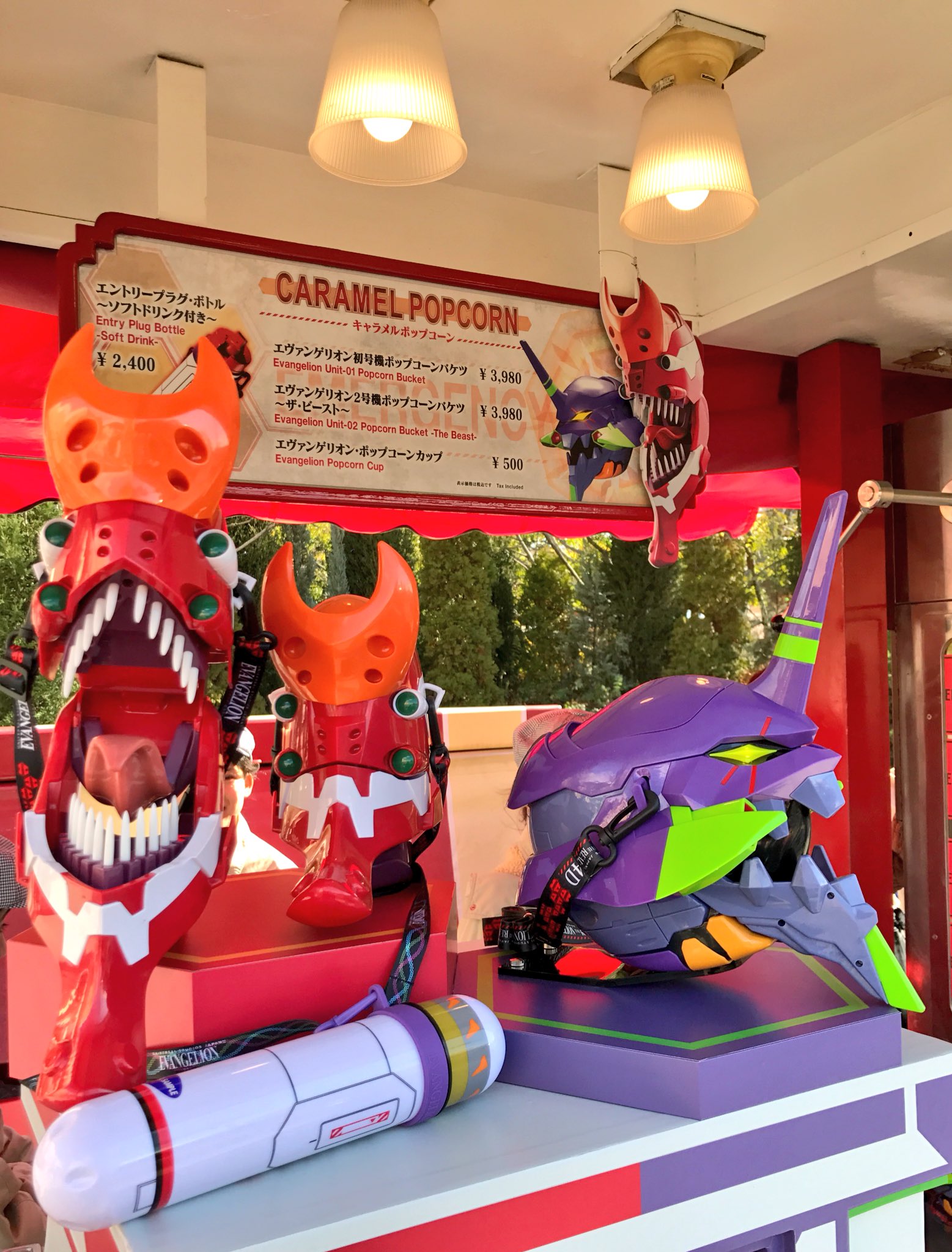 エヴァンゲリオン　ポップコーンバケツセット！ USJ エヴァンゲリオン ポップコーンバケツ2点セット