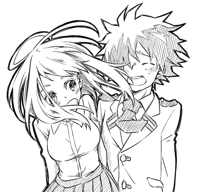 #いいねした人の絵を自分の絵柄でリメイクする
というタグを借りてフォロワーさんの元絵を紹介したいコーナー、その② 
