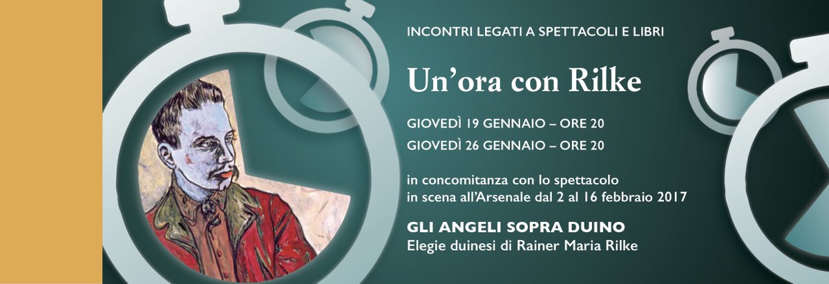 Primo incontro GRATUITO aperto alla città su #rilke <a href="/TeatroArsenale/">Teatro Arsenale</a> . 19 gennaio, ore20. Vi aspettiamo!!! #poesia #Teatro #Milano