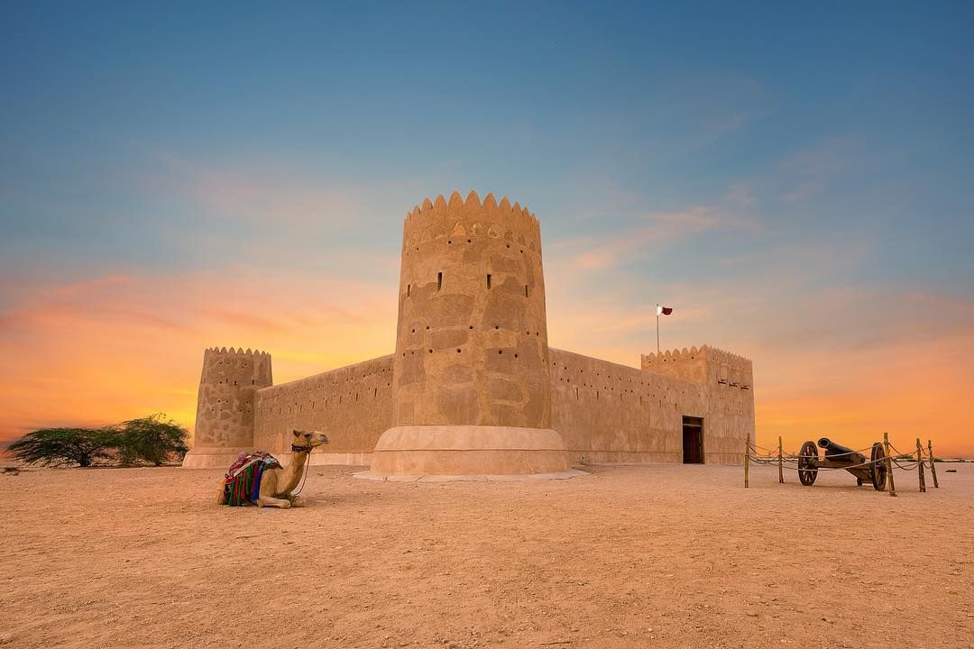 qatarairways's tweet photo. Zubarah Fort is one of the hidden gems to explore with the new Doha Transit Visa. Learn more at https://t.co/T9pYx9Htjc #QatarAirways https://t.co/R4AuHi5fnu