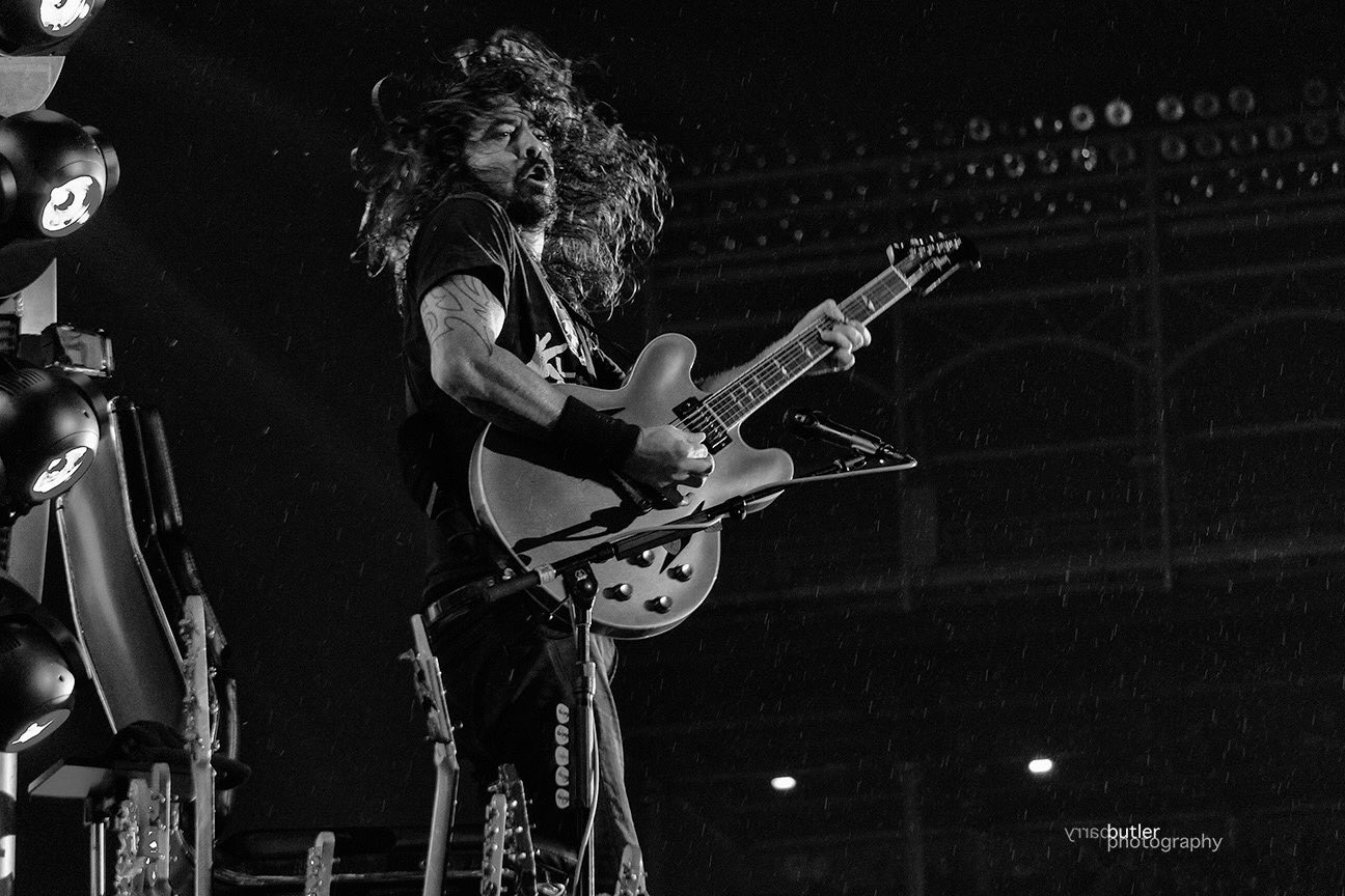 Happy Birthday to Dave Grohl of the Foo Fighters.  Shot I took in 2015 at Wrigley Field Chicago 