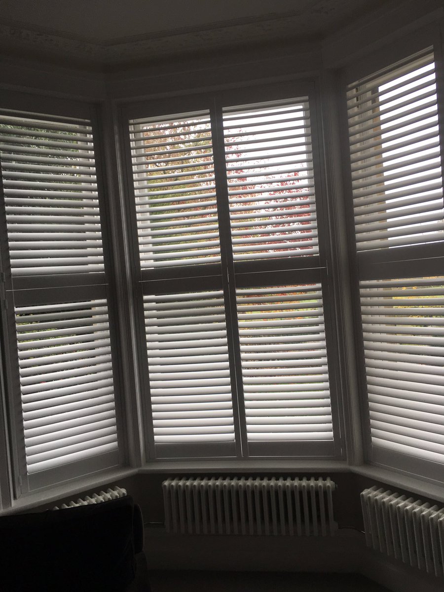 CambsShutters's tweet photo. Hard at work transforming Bay windows across #Cambridge, with #shutters for any #window! https://t.co/QV25gKCIwS