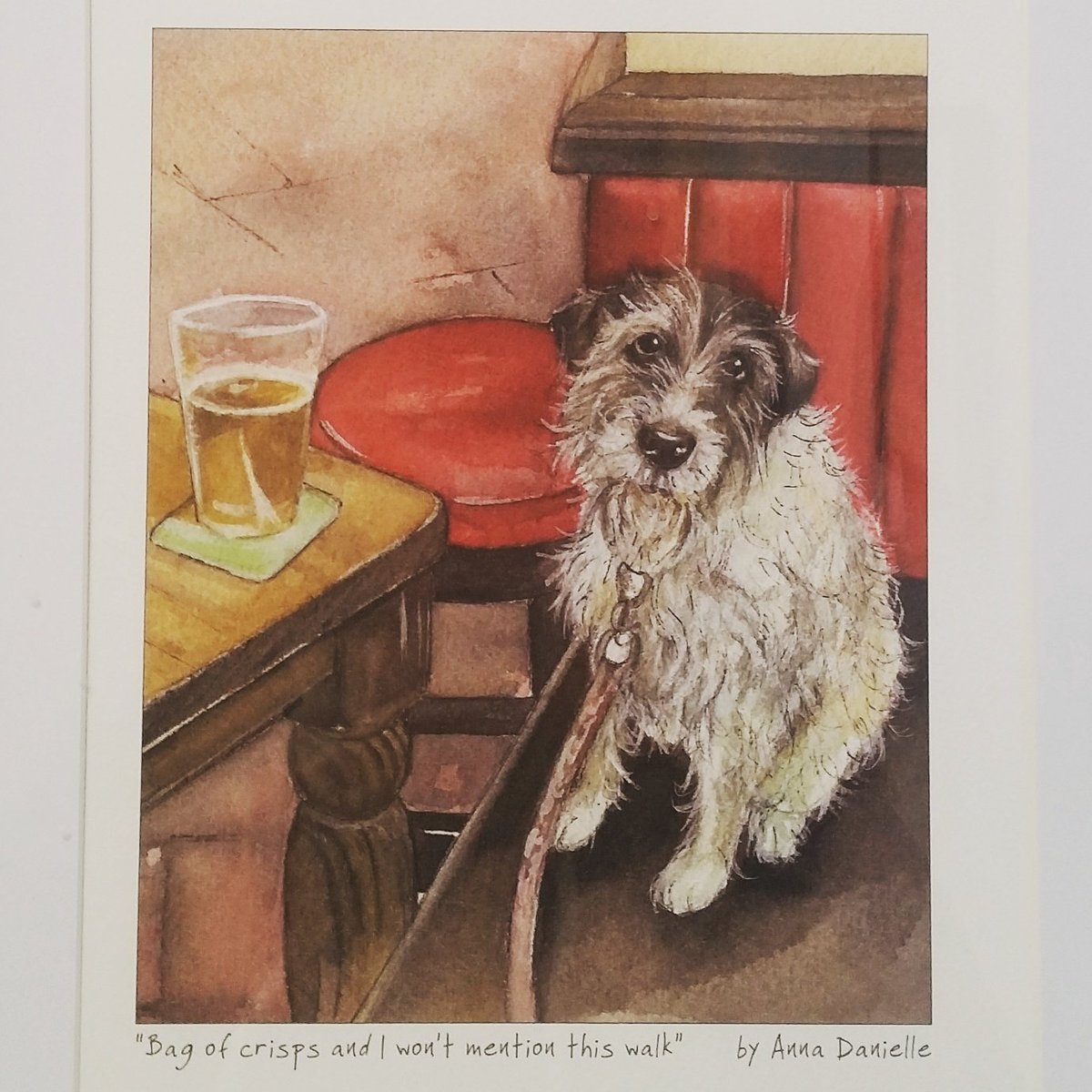 "Bag of crisps and I won't mention this walk" - great print spotted in the vet's.