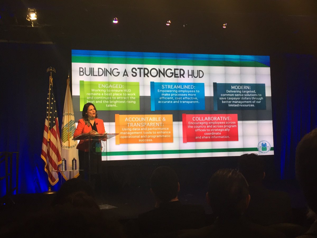 HUDDepSec44's tweet photo. Last week, I gave my last HUD speech. Over the past 2 yrs, HUD improved employee morale and its operations to better serve our stakeholders. https://t.co/QXw7PH0i4b