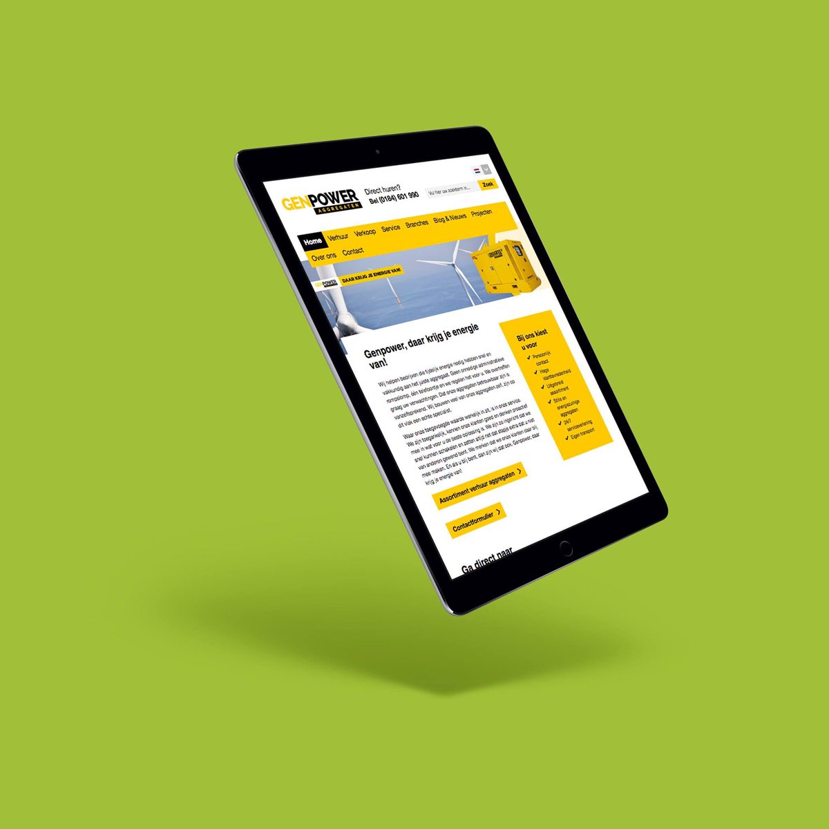 Website design- en development Genpower. Meer info? buropfo.nl/portfolio-item… #BUROPFO #PFO #Marketing #communicatie #creatie #vormgeving