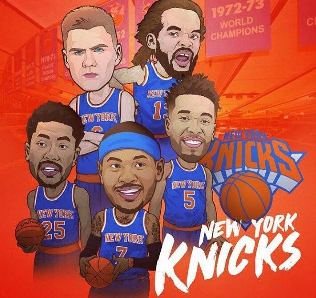 NEW_NBA_TODAY's tweet photo. #NBAVOTE Carmelo Anthony, Kristaps Porzingis, Joakim Noah, Derrick Rose, Courtney Lee. 💪 https://t.co/jH3di5lzlq