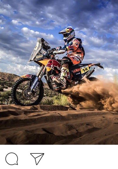 charleyboorman's tweet photo. Can you believe it Sam @Sundersam is the first British person to win the @dakar Rally. Congratulations you are now officially a legend. https://t.co/IJO79g5Ys1